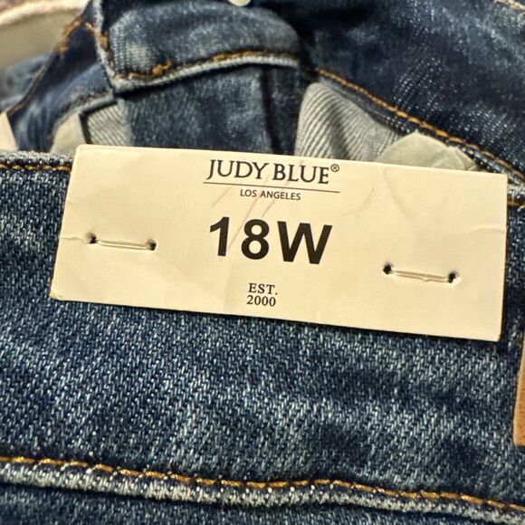 Judy Blue Plus Size 18W Med. Blue Skinny Fit High Waist Stretch Denim Jeans New - Picture 5 of 13